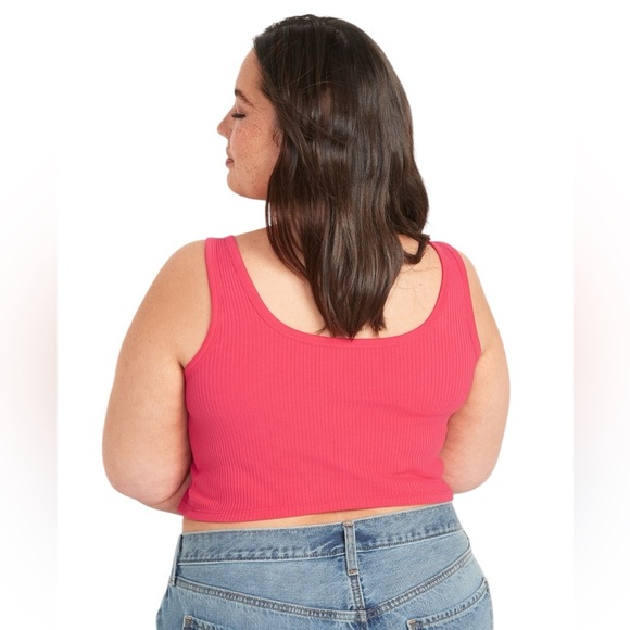 Old Navy Vibrant Pink Ribbed Tank Top Size 3X Summer - Picture 7 of 11